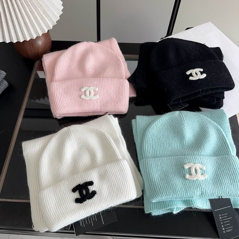 Chanel scarf hat dx12